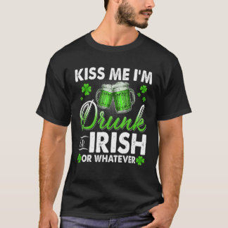 Funny Beer Drunk Irish Happy Patrick's Day Lucky D T-Shirt