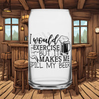 Funny beer exercise word art