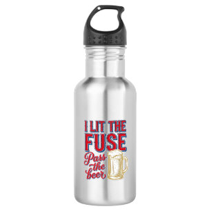 Funny Beer Fireworks Vintage Shirt Design_1 532 Ml Water Bottle