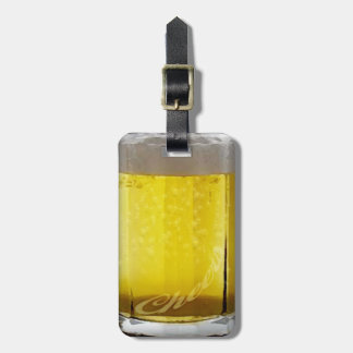 Funny Beer Glass Personalised Luggage Tag