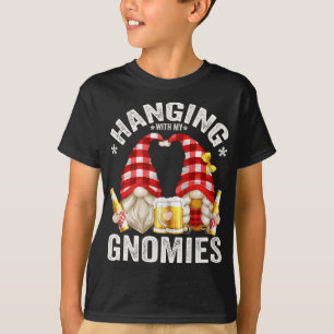 Funny Beer Gnomes Hanging With My Gnomies T-Shirt