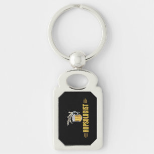Funny Beer Hopsologist Key Ring