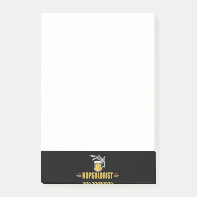 Funny Beer Hopsologist Post-it Notes (Front)