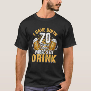 Funny Beer Lovers 1952 70 Years Old 70th Birthday T-Shirt