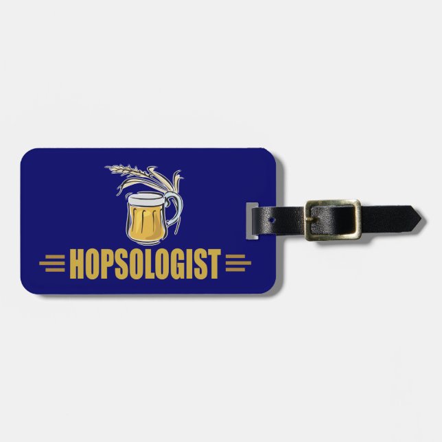 Funny Beer Luggage Tag (Front Horizontal)