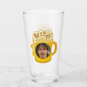 Funny Beer Me Drinking Humour Custom Photo Bar Glass