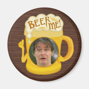 Funny Beer Me Drinking Humour   Personalised Photo Magnet