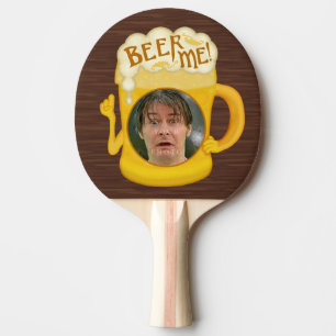 Funny Beer Me Drinking Humour Personalised Photo Ping Pong Paddle