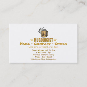 Funny Beer Mug Business Card