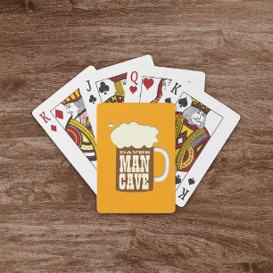 Funny Beer Mug Man Cave Playing Cards