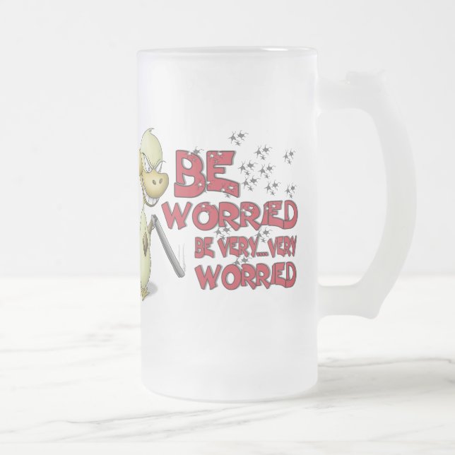 Funny Beer Mugs: Duck Hunt Frosted Glass Beer Mug (Right)