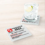 Funny Beer Prescription Personalised Name Glass Coaster<br><div class="desc">Funny Beer Prescription Personalised Name Coasters features a fun modern design featuring a personalised prescription for beer. Personalise by editing the text in the text box provided. Designed by Evco Studio www.zazzle.com/store/evcostudio</div>