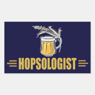 Funny Beer Rectangular Sticker