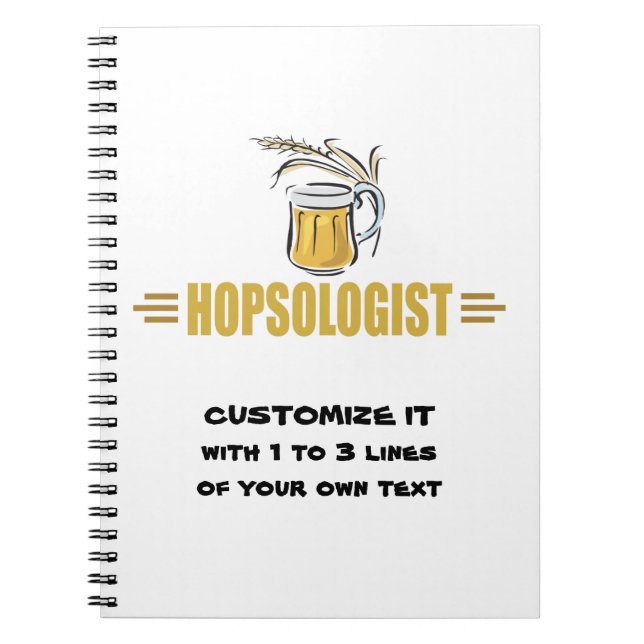 Funny Beer Spiral Notebook (Front)