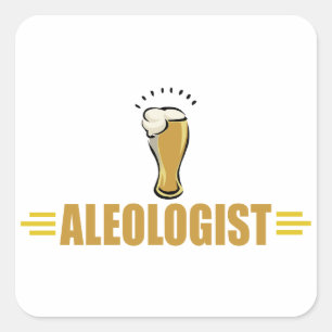 Funny Beer Square Sticker