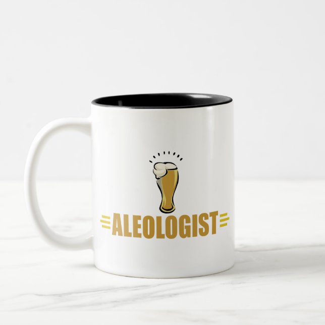 Funny Beer Two-Tone Coffee Mug (Left)
