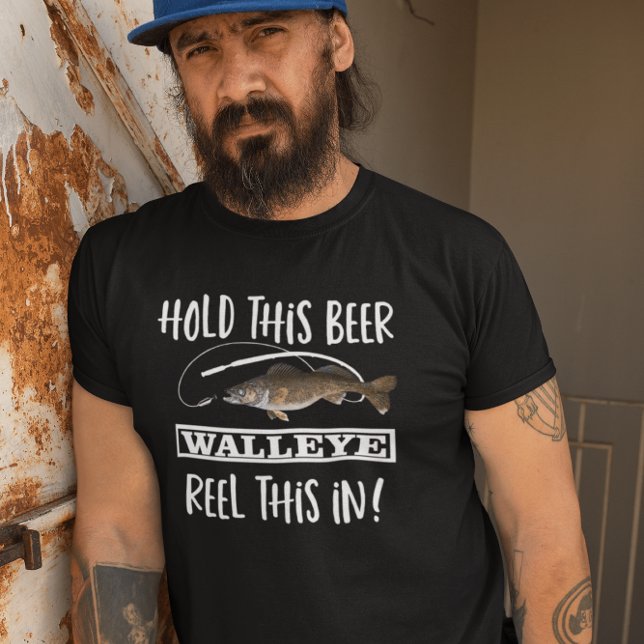 Funny Beer Walleye Fishing Pun Hobby T-Shirt (Creator Uploaded)