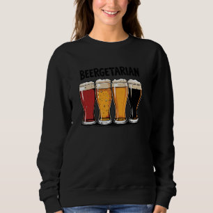 Funny Beergetarian Craft Beer Flight Glasses Oktob Sweatshirt