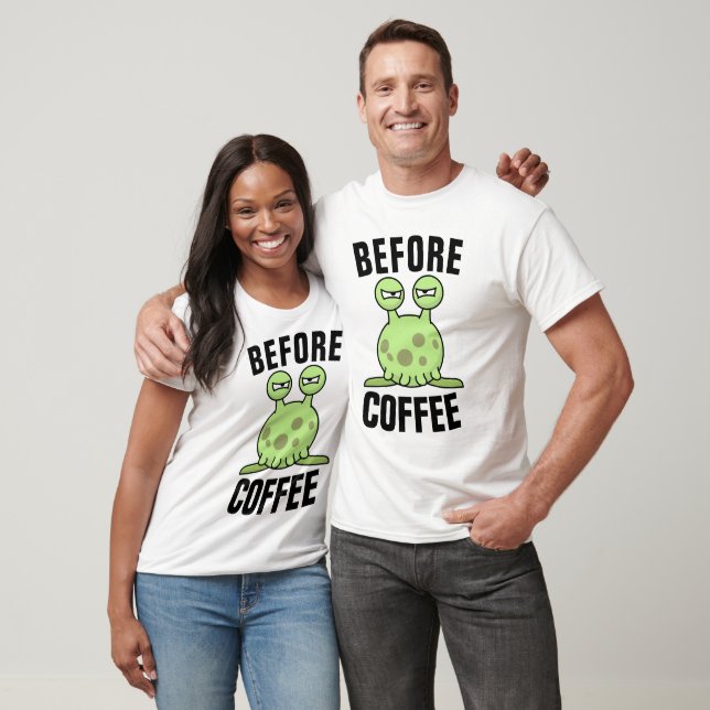 FUNNY 'BEFORE COFFEE' MONSTER T-Shirts (Unisex)