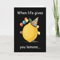 Funny Belated Birthday Message: Lemon Theme