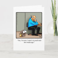 Funny Belated Birthday Wishes Greeting Card