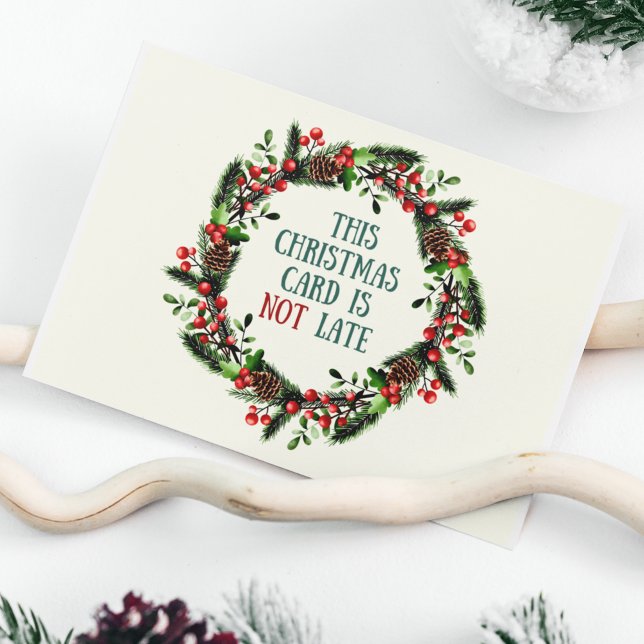 Funny Belated Vintage Style Christmas Holiday Card (The Twelve Days of Christmas do not begin until Dec. 25. Set your friends straight with this card!
)