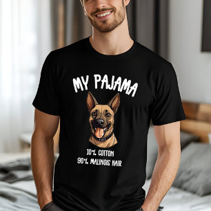 Funny Belgian Malinois Pajama Dog Lover T-Shirt
