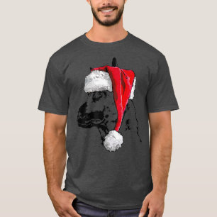 Funny Belgian Malinois Santa Christmas dog mum T-Shirt