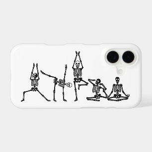 Funny Bendy Yoga Skeletons - Humorous Phone Case