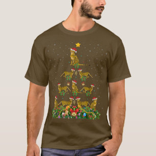 Funny Bengal Cat Lover Santa Bengal Cat Christmas T-Shirt