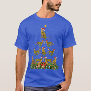 Funny Bengal Cat Lover Santa Bengal Cat Christmas T-Shirt