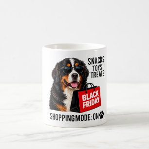 Funny Bernese Mountain Dog Black Friday Shopping Coffee Mug