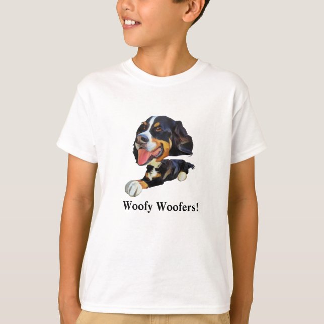 Funny Bernese Mountain Dog Boys T-Shirt (Front)