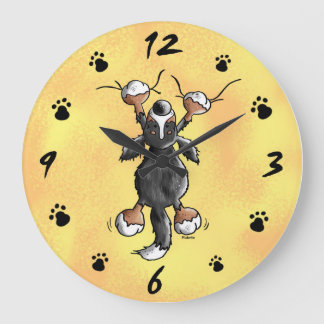 Funny Bernese Mountain Dog Wall Clock