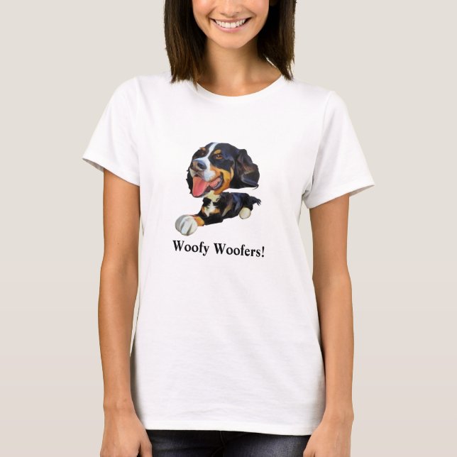 Funny Bernese Mountain Dog Women's T-Shirt (Front)