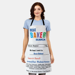 Funny Best Baker Chef All-Over Print Apron