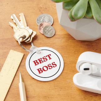 Funny Best Boss Key Ring