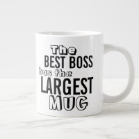 Funny Best Boss Quote Large Big Mug - Office