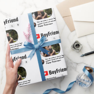 Funny Best Boyfriend Ever Search Result Wrapping Paper