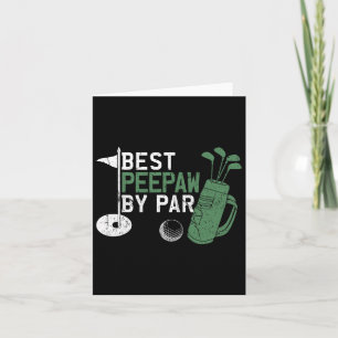 Funny Best Bunnyaw By Par Father's Day Golf Lover Card