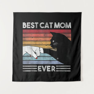 Funny Best Cat Mum Ever Cat Mum Gift Tapestry