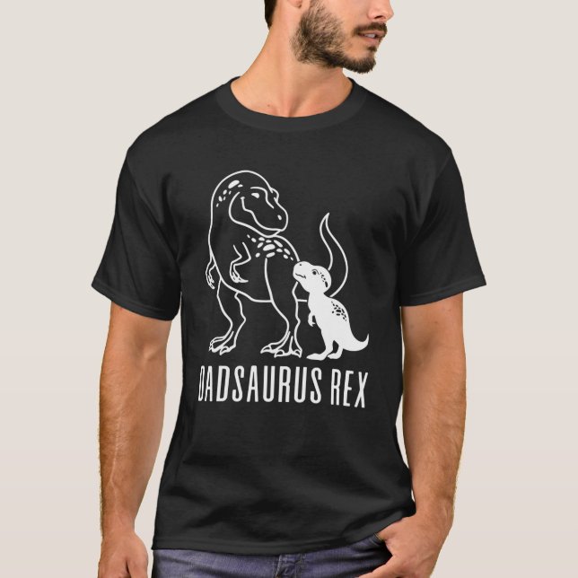 Funny Best Dad Ever Dadsaurus Rex For Men Dad T-Shirt (Front)
