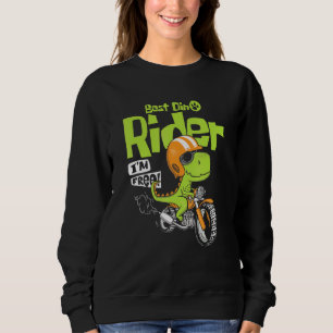 Funny Best Dino Rider Motocross Motorcycle Biker D Sweatshirt