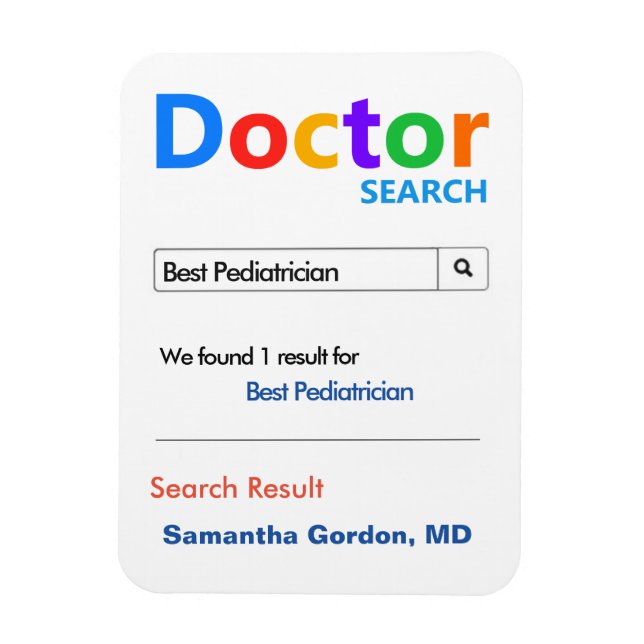Funny Best Doctor Gift Magnet (Vertical)