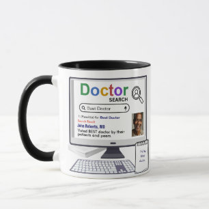 Funny Best Doctor Search Result With Photo Mug