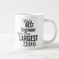 Funny Best ENGINEER Big Mug Office Quote