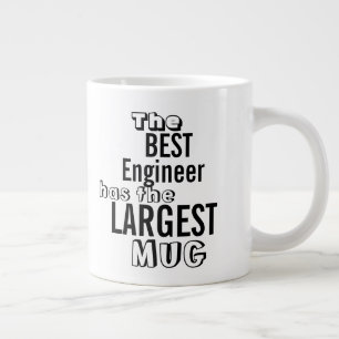 Funny Best ENGINEER Big Mug Office Quote