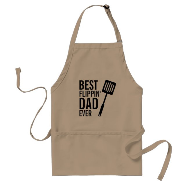 Funny Best Flippin' Dad Ever Father's Day BBQ Gift Standard Apron (Front)