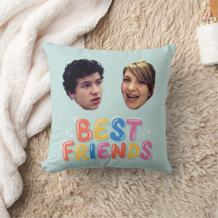 Funny Best Friends Custom Photo Template Cushion