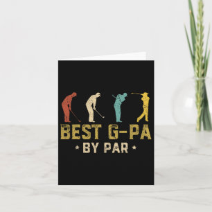 Funny Best G-pa By Par Father's Day Gifts Golf Card